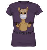 T-Shirt - "is doch doof" - Ladies - Schweinchen's Shop - Lady-Shirts - Urban Purple / XS