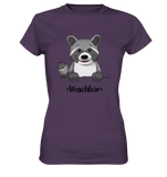 "Waschbär" - Ladies Premium Shirt - Schweinchen's Shop - Lady-Shirts - Urban Purple / XS