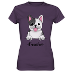 "Frenchie" - Ladies Premium Shirt - Schweinchen's Shop - Lady-Shirts - Urban Purple / XS