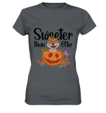 T-Shirt - "Sweeter than Otter" - Ladies - Schweinchen's Shop - Lady-Shirts - Dark Grey / XS