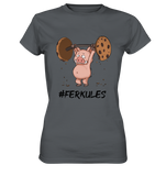 "Ferkules" - Ladies Premium Shirt - Schweinchen's Shop - Lady-Shirts - Dark Grey / XS