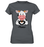 "MUMU" - Ladies Premium Shirt - Schweinchen's Shop - Lady-Shirts - Dark Grey / XS