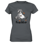 Naschbär - Ladies Premium Shirt - Schweinchen's Shop - Lady-Shirts - Dark Grey / XS