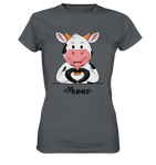 T-Shirt - "MUMU" - Ladies - Schweinchen's Shop - Lady-Shirts - Dark Grey / XS