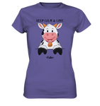 T-Shirt - "Keep Calm" - Kuh - Ladies - Schweinchen's Shop - Lady-Shirts - Millenial Lilac / XS