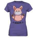 T-Shirt - "mimimi" - Ladies - Schweinchen's Shop - Lady-Shirts - Millenial Lilac / XS