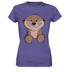 Otter T-Shirt - Ladies Premium Shirt - Schweinchen's Shop - Lady-Shirts - Millenial Lilac / XS
