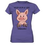 T-Shirt - "Keep Calm" - Ladies - Schweinchen's Shop - Lady-Shirts - Millenial Lilac / XS