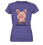 "Schweinchen" - Ladies Premium Shirt - Schweinchen's Shop - Lady-Shirts - Millenial Lilac / XS