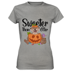 T-Shirt - "Sweeter than Otter" - Ladies - Schweinchen's Shop - Lady-Shirts - Sports Grey (meliert) / XS