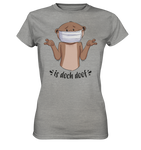 T-Shirt - "Is doch doof" - Ladies - Schweinchen's Shop - Lady-Shirts - Sports Grey (meliert) / XS