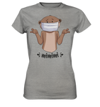 T-Shirt - "mimimi" - Ladies - Schweinchen's Shop - Lady-Shirts - Sports Grey (meliert) / XS