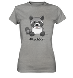 "Waschbär" - Ladies Premium Shirt - Schweinchen's Shop - Lady-Shirts - Sports Grey (meliert) / XS