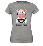 T-Shirt - "Kleine Kuh" - Ladies - Schweinchen's Shop - Lady-Shirts - Sports Grey (meliert) / XS