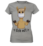 T-Shirt - "och nö" - Ladies - Schweinchen's Shop - Lady-Shirts - Sports Grey (meliert) / XS