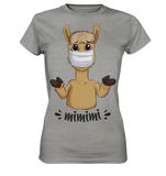 T-Shirt - "mimimi" - Ladies - Schweinchen's Shop - Lady-Shirts - Sports Grey (meliert) / XS