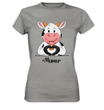 T-Shirt - "MUMU" - Ladies - Schweinchen's Shop - Lady-Shirts - Sports Grey (meliert) / XS