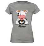 "MUMU" - Ladies Premium Shirt - Schweinchen's Shop - Lady-Shirts - Sports Grey (meliert) / XS
