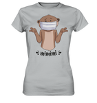 T-Shirt - "mimimi" - Ladies - Schweinchen's Shop - Lady-Shirts - Pacific Grey / XS