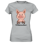"Schweinchen" - Ladies Premium Shirt - Schweinchen's Shop - Lady-Shirts - Pacific Grey / XS