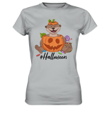 T-Shirt - "Halloween" - Ladies - Schweinchen's Shop - Lady-Shirts - Pacific Grey / XS