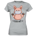 T-Shirt - "och nö" - Ladies - Schweinchen's Shop - Lady-Shirts - Pacific Grey / XS