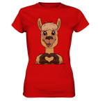 T-Shirt - "Herz" - Ladies - Schweinchen's Shop - Lady-Shirts - Red / XS