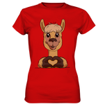 T-Shirt - "Herz" - Ladies - Schweinchen's Shop - Lady-Shirts - Red / XS