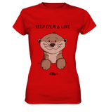 Otter "KEEP CALM" - Ladies Premium Shirt - Schweinchen's Shop - Lady-Shirts -