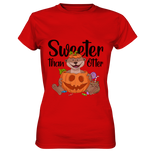 T-Shirt - "Sweeter than Otter" - Ladies - Schweinchen's Shop - Lady-Shirts - Red / XS