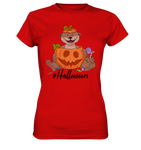 T-Shirt - "Halloween" - Ladies - Schweinchen's Shop - Lady-Shirts - Red / XS