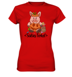 T-Shirt - "Süßes Ferkel" - Ladies - Schweinchen's Shop - Lady-Shirts - Red / XS