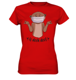 T-Shirt - "Is doch doof" - Ladies - Schweinchen's Shop - Lady-Shirts - Red / XS