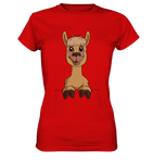 Alpaka o.T. - Ladies Premium Shirt - Schweinchen's Shop - Lady-Shirts - Red / XS