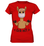 T-Shirt - "och nö" - Ladies - Schweinchen's Shop - Lady-Shirts - Red / XS