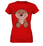 Otter T-Shirt - Ladies Premium Shirt - Schweinchen's Shop - Lady-Shirts - Red / XS