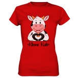 T-Shirt - "Kleine Kuh" - Ladies - Schweinchen's Shop - Lady-Shirts - Red / XS