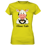 T-Shirt - "Kleine Kuh" - Ladies - Schweinchen's Shop - Lady-Shirts - Pixel Lime / XS
