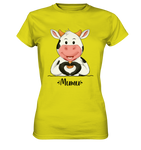 T-Shirt - "MUMU" - Ladies - Schweinchen's Shop - Lady-Shirts - Pixel Lime / XS