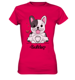 "Bulldog Herz" - Ladies Premium Shirt - Schweinchen's Shop - Lady-Shirts - Sorbet / XS