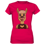 T-Shirt - "Herz" - Ladies - Schweinchen's Shop - Lady-Shirts - Sorbet / XS