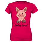 "großes Ferkel" - Ladies Premium Shirt - Schweinchen's Shop - Lady-Shirts - Sorbet / XS