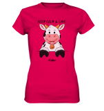 T-Shirt - "Keep Calm" - Kuh - Ladies - Schweinchen's Shop - Lady-Shirts - Sorbet / XS