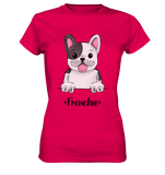 "Frenchie" - Ladies Premium Shirt - Schweinchen's Shop - Lady-Shirts - Sorbet / XS