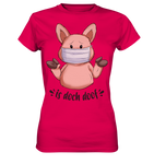 T-Shirt - "is doch doof" - Ladies - Schweinchen's Shop - Lady-Shirts - Sorbet / XS