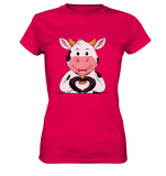Herz Kuh o.T. - Ladies Premium Shirt - Schweinchen's Shop - Lady-Shirts - Sorbet / XS