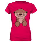 Otter T-Shirt - Ladies Premium Shirt - Schweinchen's Shop - Lady-Shirts - Sorbet / XS