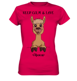 T-Shirt - "Keep Calm" - Ladies - Schweinchen's Shop - Lady-Shirts - Sorbet / XS