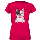 Frenchie o.T. - Ladies Premium Shirt - Schweinchen's Shop - Lady-Shirts - Sorbet / XS
