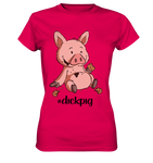 T-Shirt - "dickpig" - Ladies - Schweinchen's Shop - Lady-Shirts - Sorbet / XS